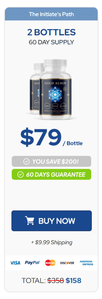 Gold Align-2 bottle